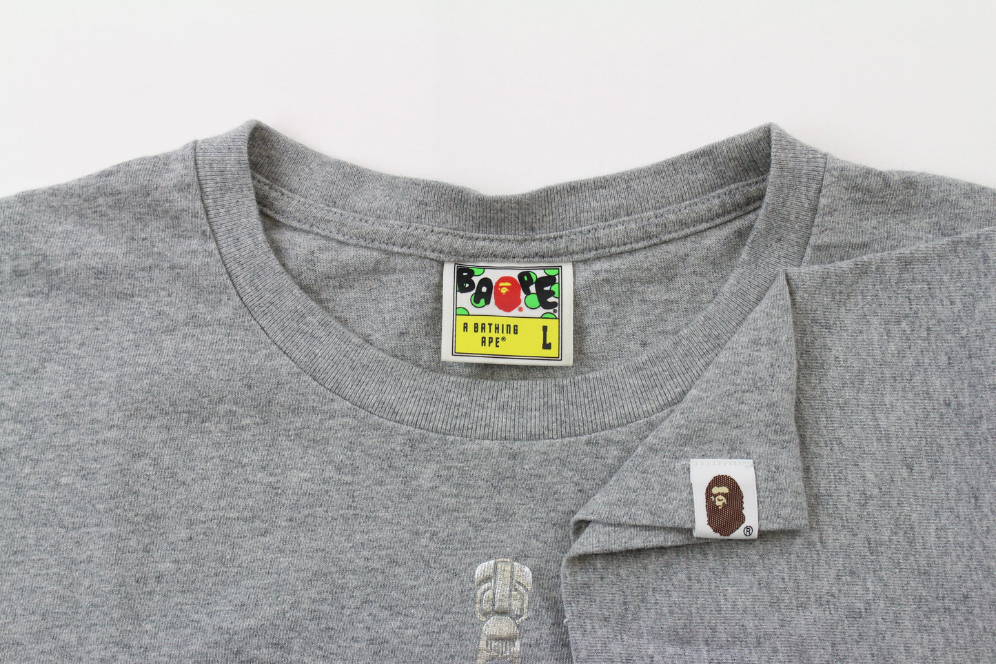 Bape ABC Blue Camo Shark Face Tee Grey - SaruGeneral