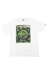T-shirt Bape ABC Green Camo Baby Milo 2007 blanc