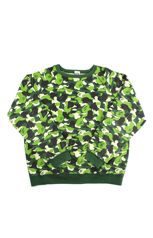 T-shirt à manches longues Bape ABC Green Camo