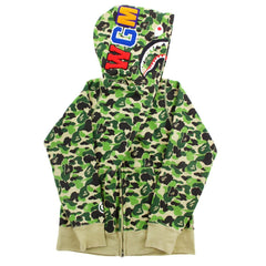 Sweat à capuche Bape ABC Green Camo Shark