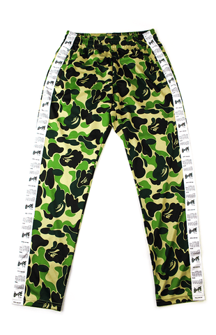 Pantalon de survêtement camouflage vert Bape ABC