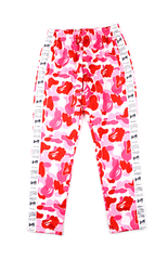 Pantalon Bape ABC Pink Camo Bapesta à bandes latérales