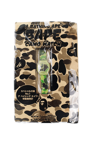 Montre Bape ABC camouflage vert e mook