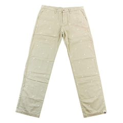 Pantalon imprimé Bape Allover Bapesta beige