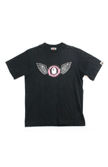 T-shirt Bape Ape Head Wing Logo Noir