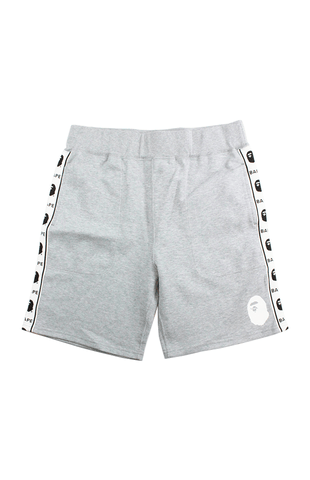 Short Bape Ape Logo Gris