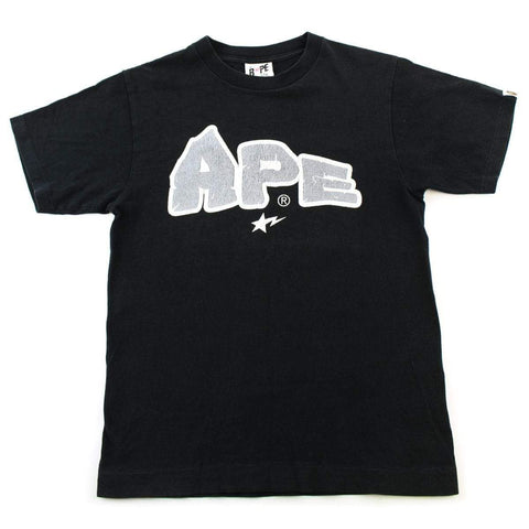 T-shirt Bape Ape Text Bapesta noir