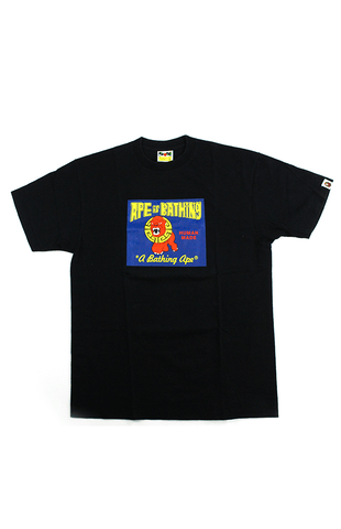 T-shirt Bape Ape is Bathing Versace Ape Noir