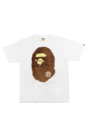 T-shirt en fourrure Bape BOA Big Ape blanc