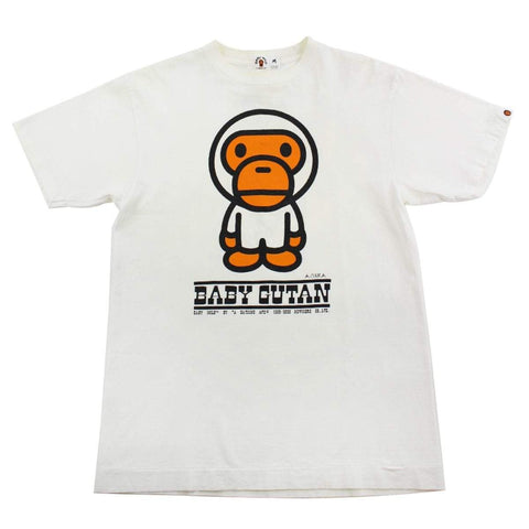 T-shirt Bape Baby Gutan blanc