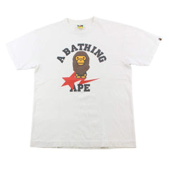 T-shirt Bape Baby Milo Bapesta College avec logo blanc
