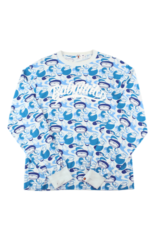 Bape Baby Milo Bleu Camo LS