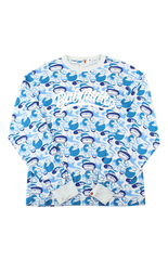 Bape Baby Milo Bleu Camo LS