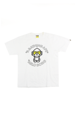 Bape Baby Milo Borg Tee White