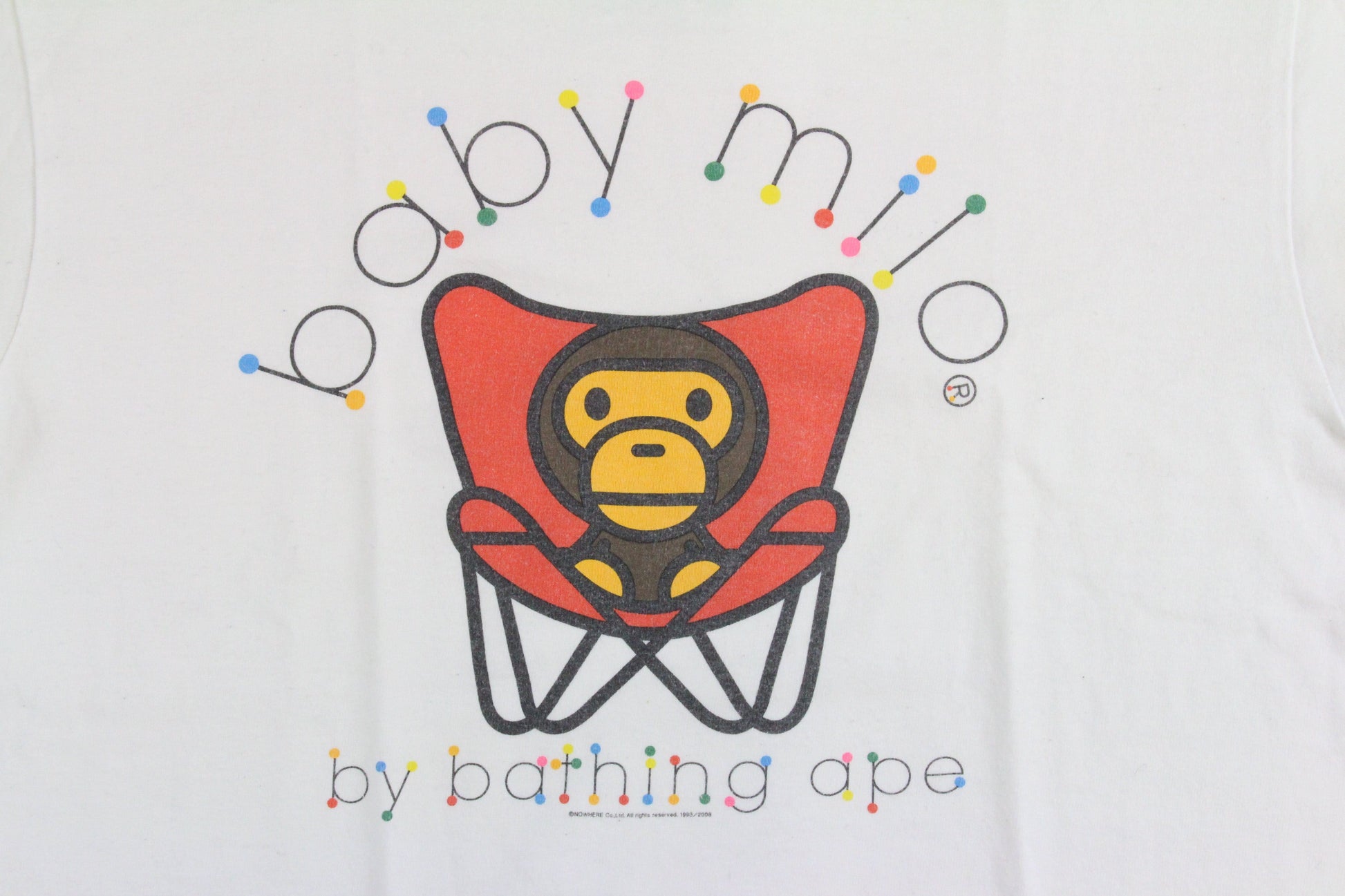 bape baby milo chair tee white - SaruGeneral