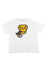 T-shirt Bape Baby Milo Chicken Bone blanc