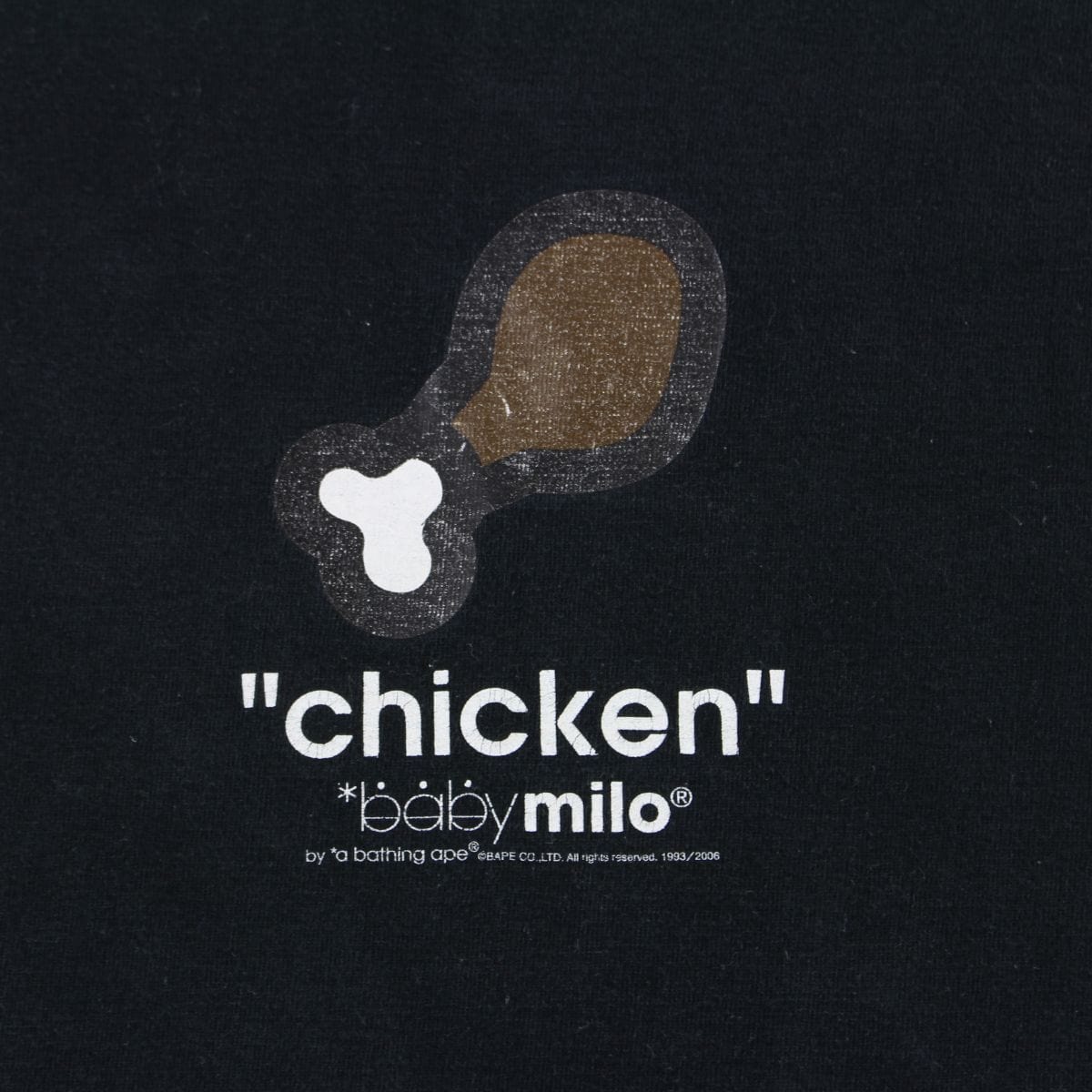 Bape Baby Milo Chicken Leg Tee Black - SaruGeneral