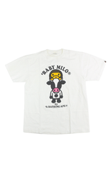 T-shirt Bape Baby Milo Cow blanc