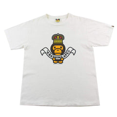 T-shirt Bape Baby Milo Crown blanc