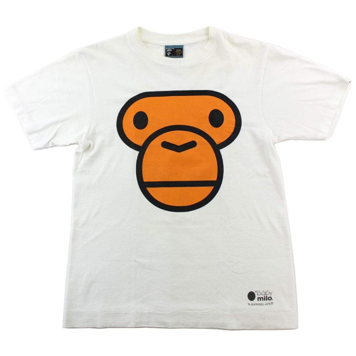 Bape Baby Milo Face Tee White - SaruGeneral