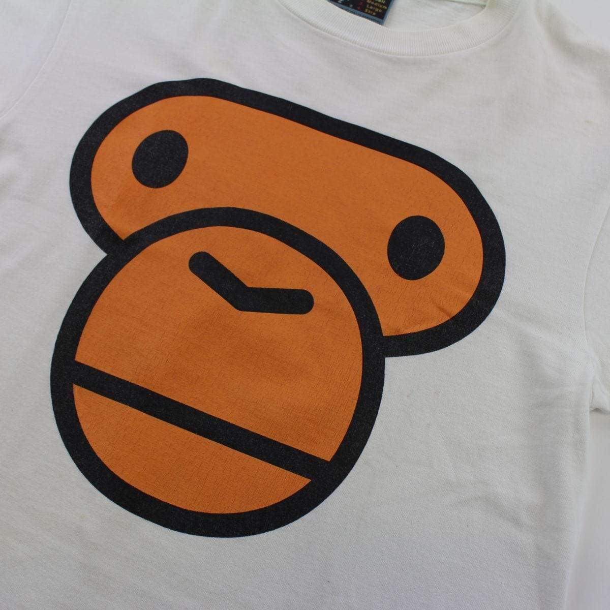 Bape Baby Milo Face Tee White - SaruGeneral