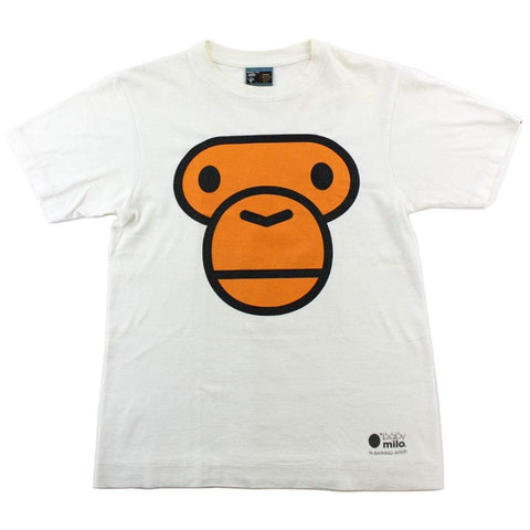 T-shirt Bape Baby Milo Face blanc