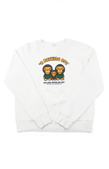 Pull ras du cou Bape Baby Milo blanc
