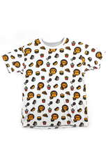Bape Baby Milo Fast Food Reversible Tee White