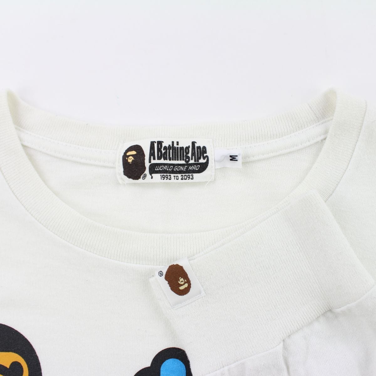 Bape Baby Milo Flowers & Stars Monogram LS White - SaruGeneral