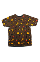 Bape Baby Milo Food Reversible Tee Brown