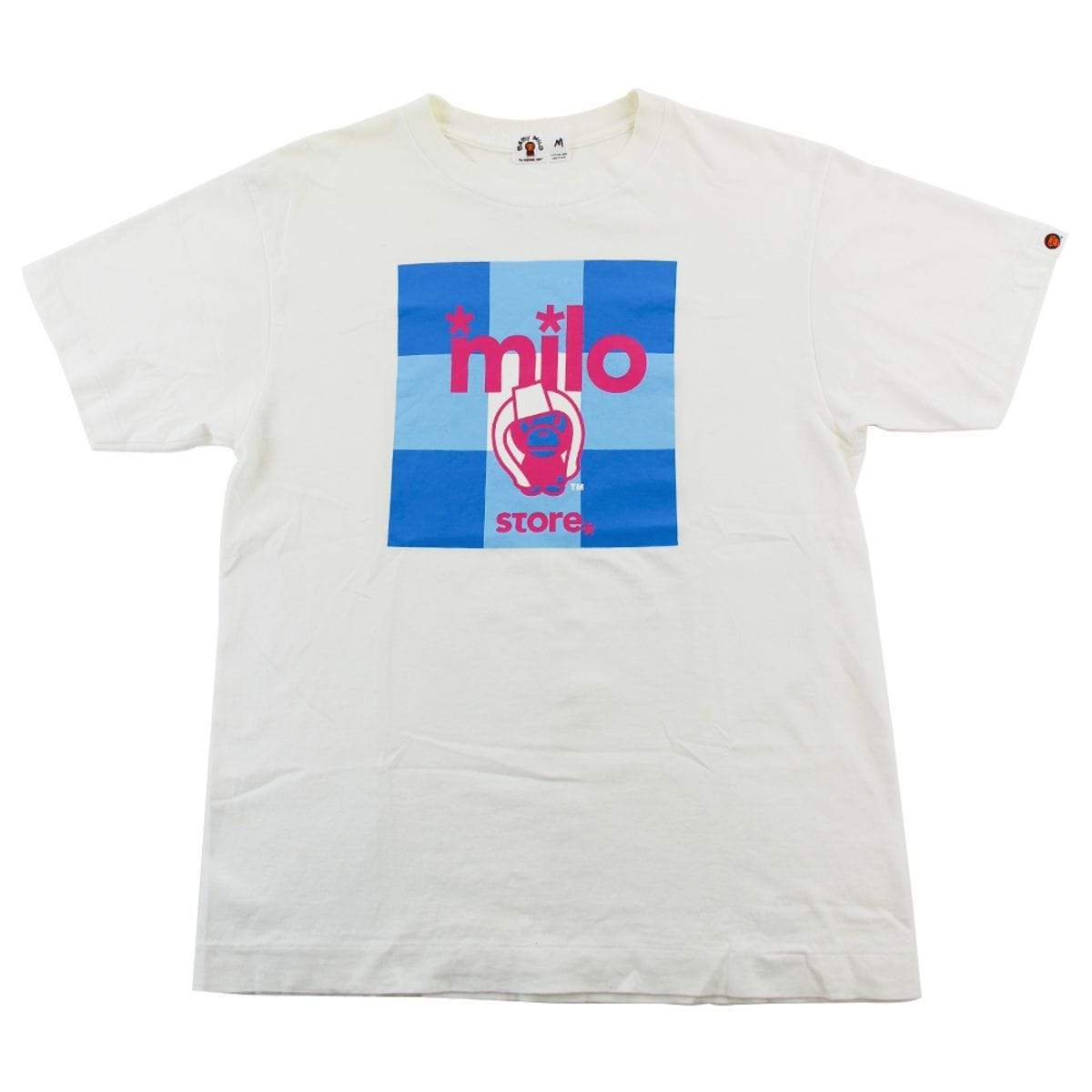 Bape Baby Milo Generals Blue Cube Tee White - SaruGeneral