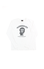Bape Baby Milo Generals Gun LS White