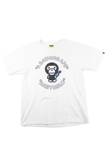 Bape Baby Milo Gun Tee White