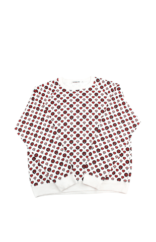 Pull ras du cou Bape Baby Milo Heart Mushrooms avec monogramme