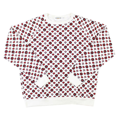 Pull ras du cou Bape Baby Milo Hearts Monogram