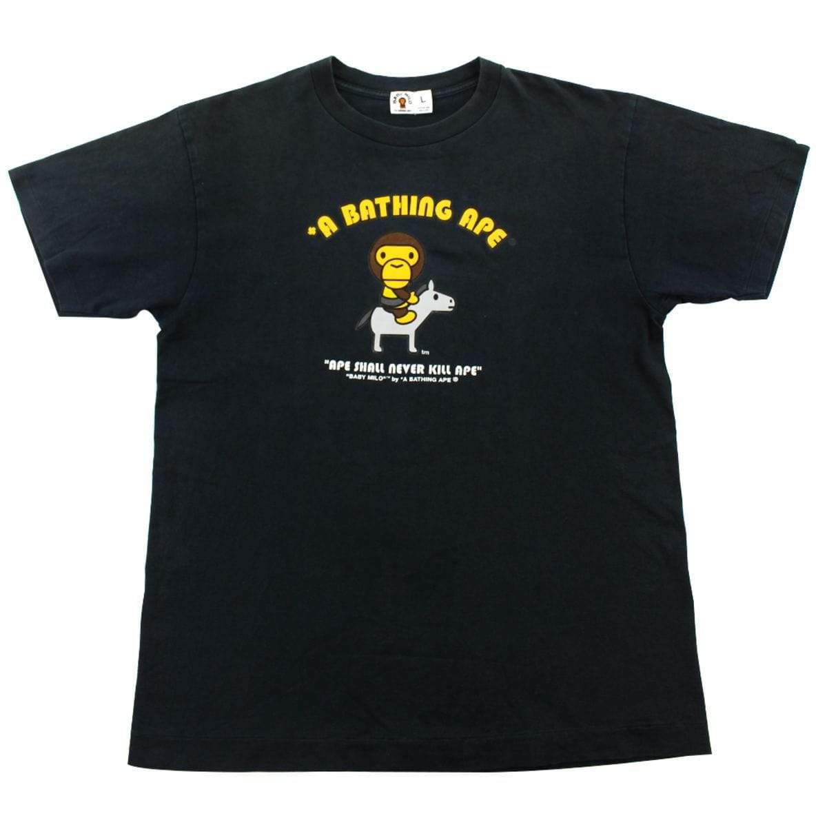 Bape Baby Milo Horse Tee Black - SaruGeneral