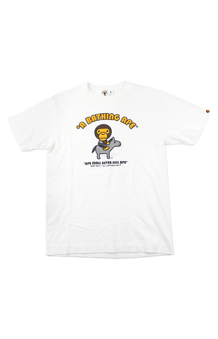 T-shirt Bape Baby Milo Horse blanc