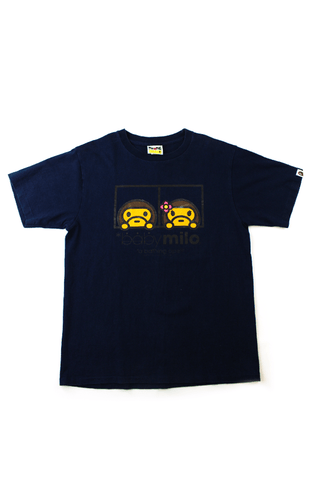 T-shirt Bape Baby Milo Lisa bleu marine