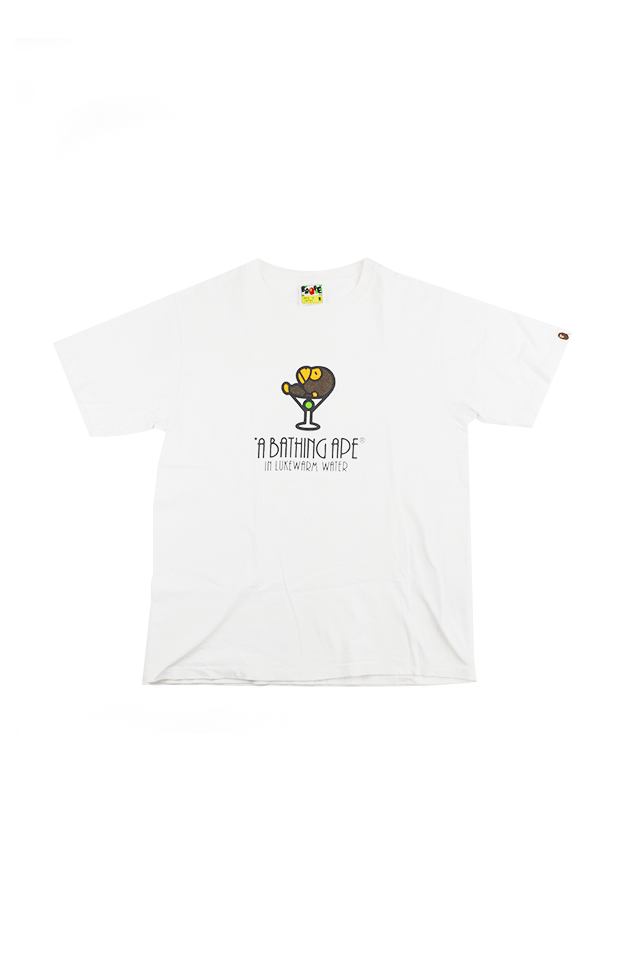 Bape Baby Milo Martini Glass Tee White - SaruGeneral