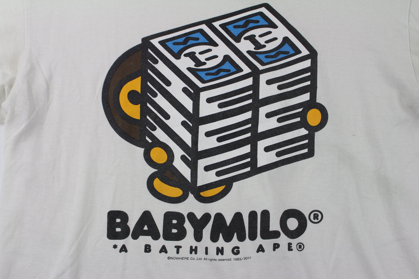Bape Baby Milo Money Stack Tee White - SaruGeneral