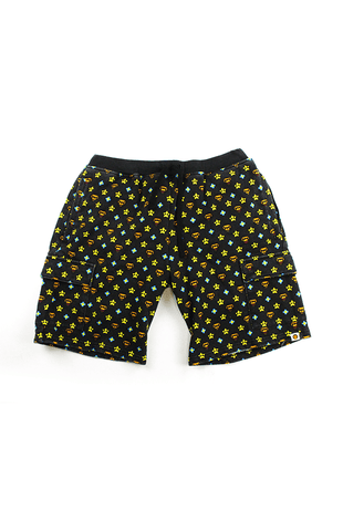Short Bape Baby Milo Monogram Noir