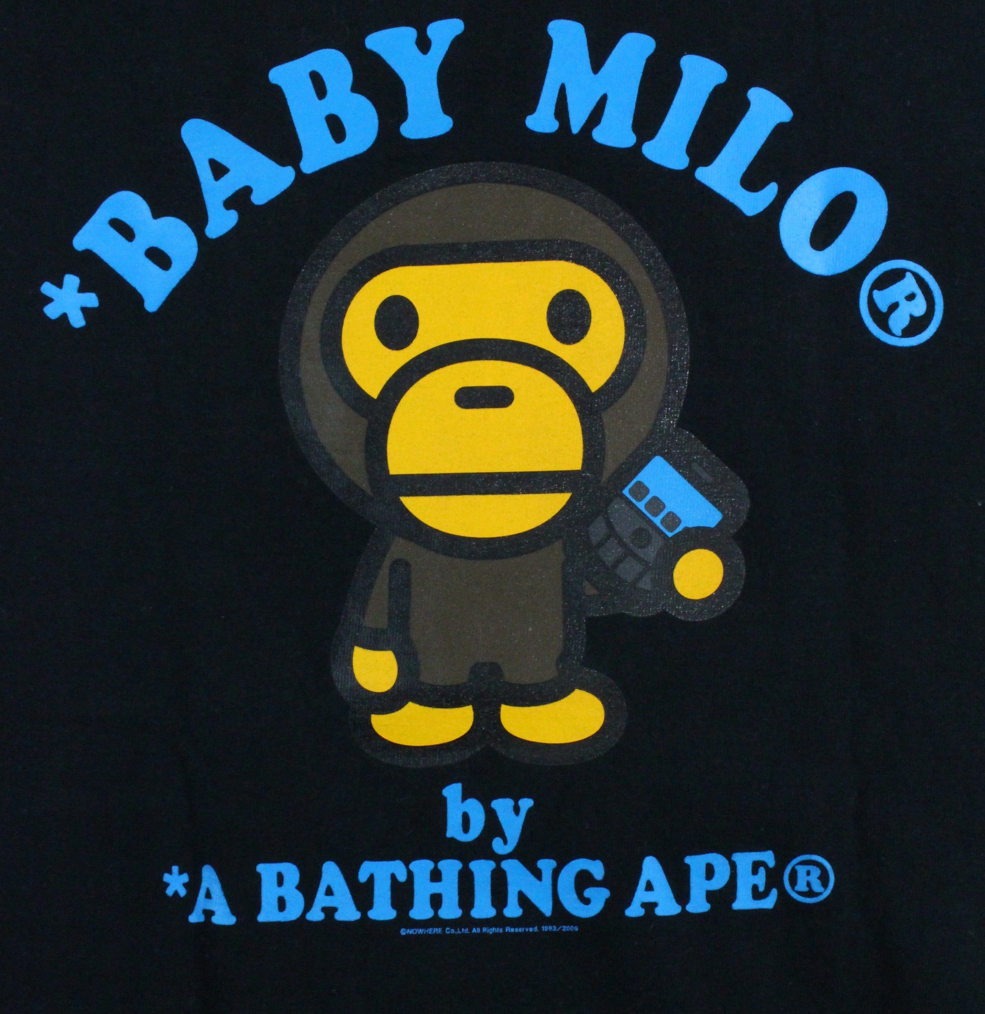 Bape Baby Milo Phone Tee Black - SaruGeneral