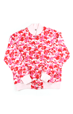 Veste de baseball Bape Baby Milo rose camouflage