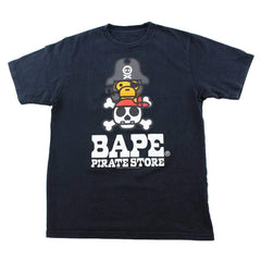 T-shirt Bape Baby Milo Pirate Store avec logo noir
