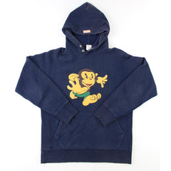 Sweat à capuche Bape Baby Milo Running bleu marine