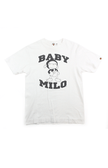 T-shirt Bape Baby Milo blanc avec texte