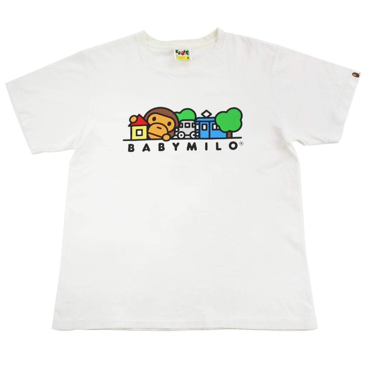 Bape Baby Milo Tram Tee White - SaruGeneral