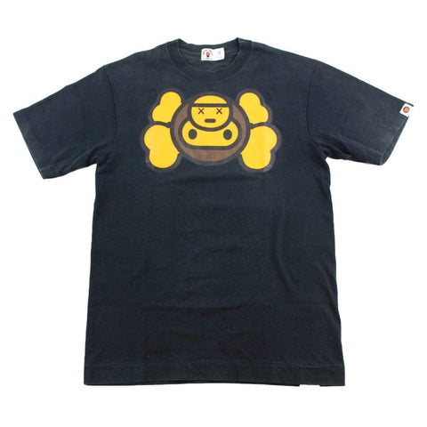 T-shirt Bape Baby Milo x Kaws avec logo noir