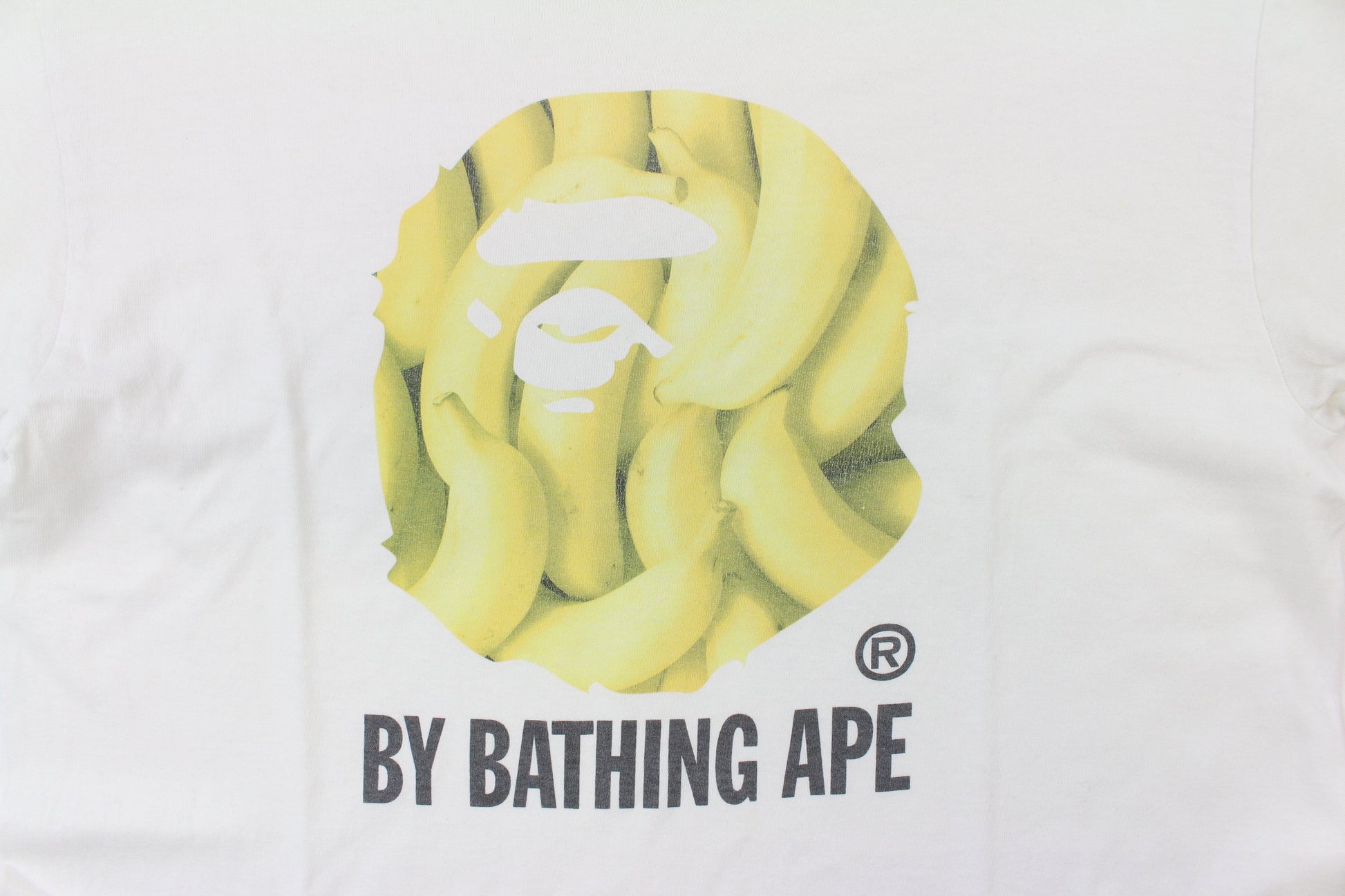 Bape Banana Big Ape Logo Tee White - SaruGeneral