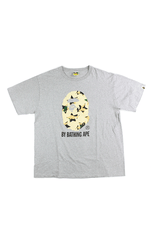 T-shirt Bape Bapesta 1er logo Big Ape jaune gris